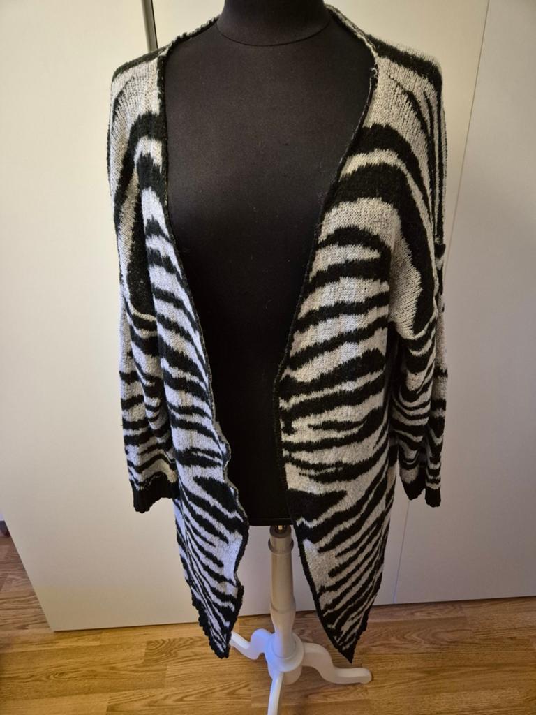 Lang Miss Etam vest met zebraprint – maat XL, Miss Etam, Ophalen of Verzenden, Maat 46/48 (XL) of groter, Zwart