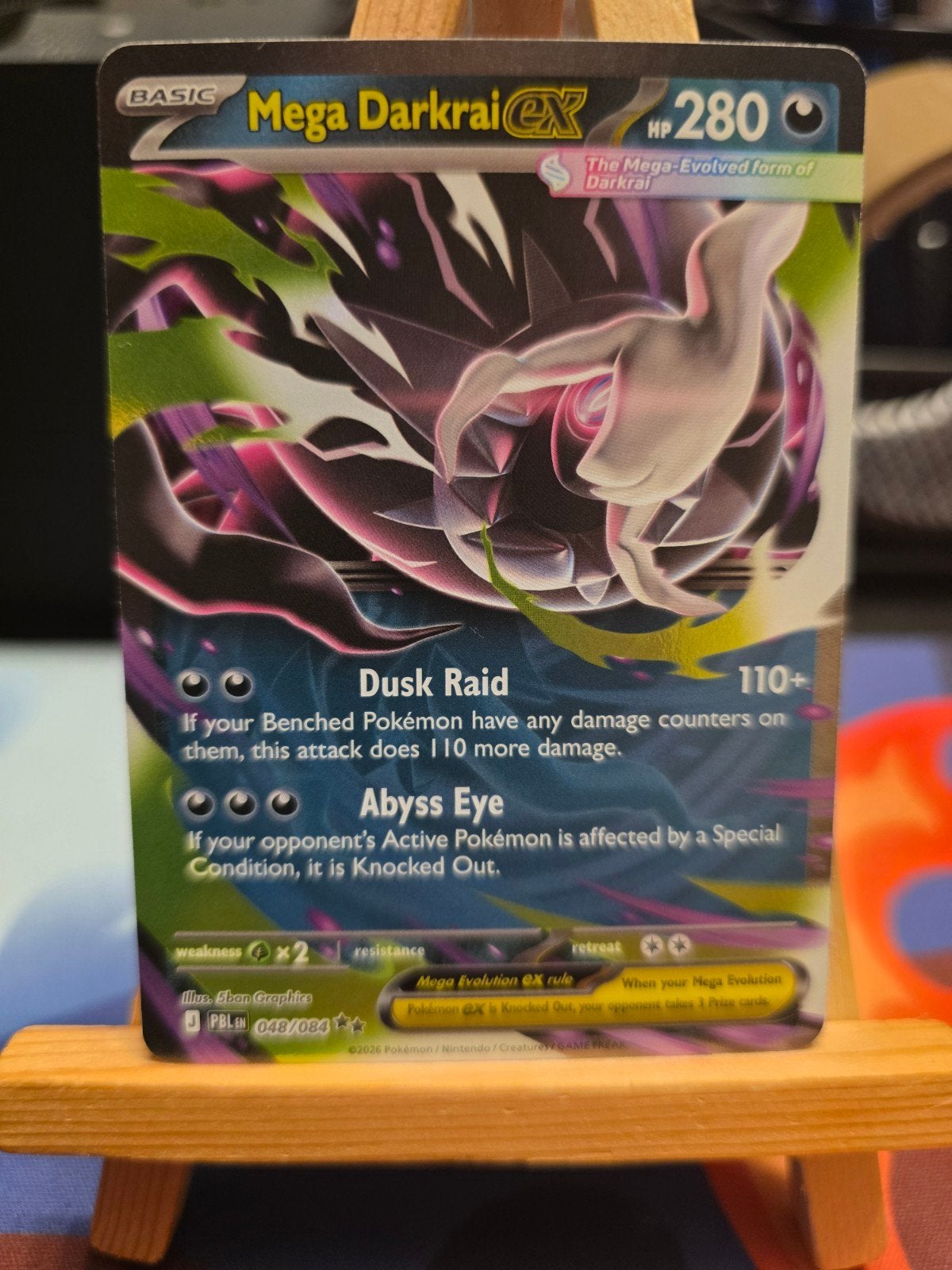 Pokemon Pitch Black Mega Darkrai EX 048/084, Verzenden, Zo goed als nieuw, Losse kaart, Foil