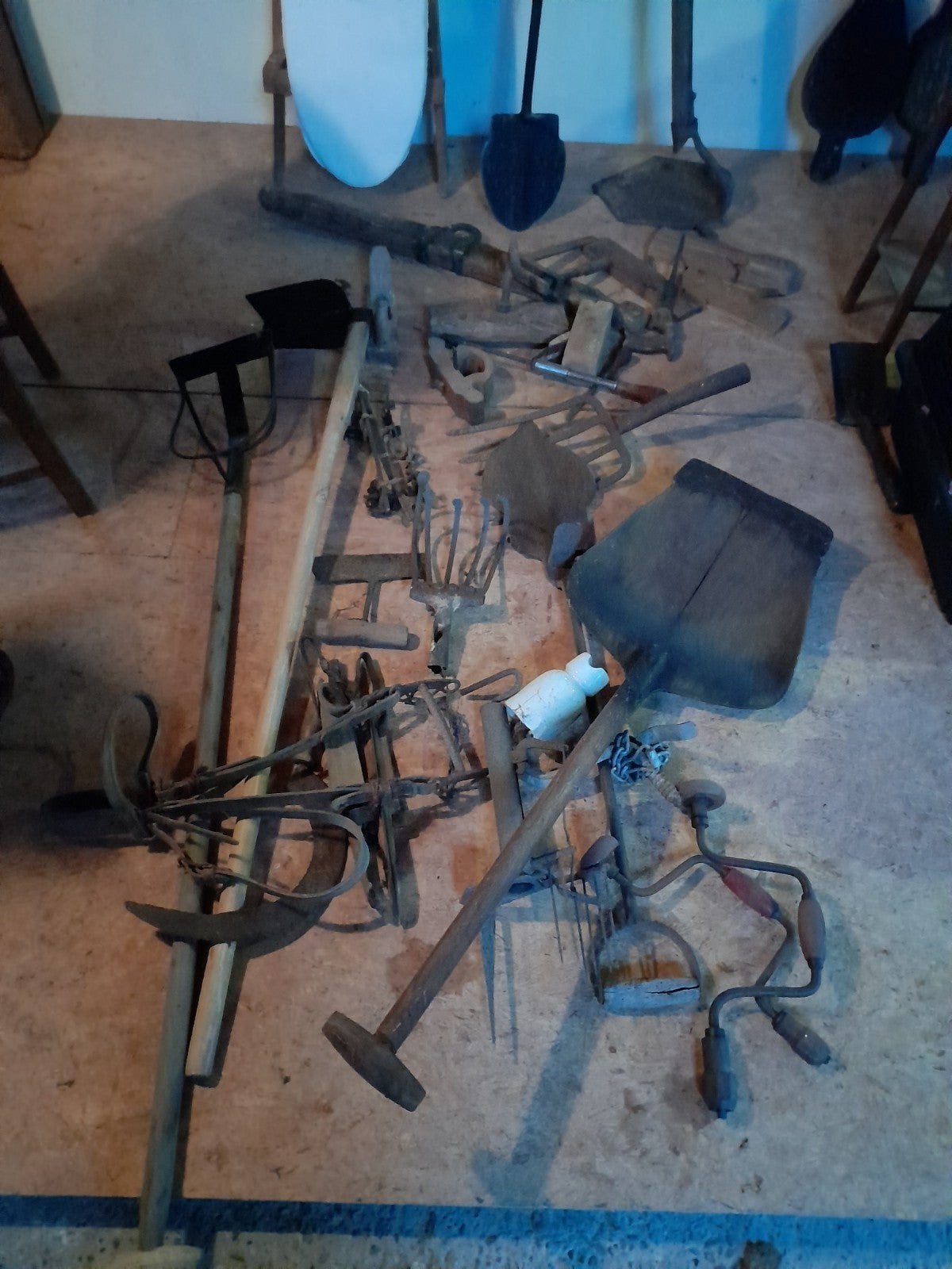 Diverse collectie antieke landbouwwerktuigen, Antiek en Kunst, Antiek | Gereedschap en Instrumenten, Ophalen
