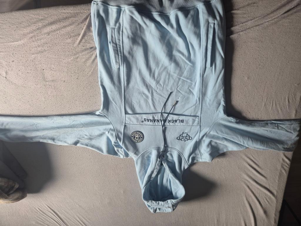 Black Bananas Hoodie Lichtblauw Maat xl, Ophalen of Verzenden, Zo goed als nieuw, Maat 56/58 (XL), Blauw
