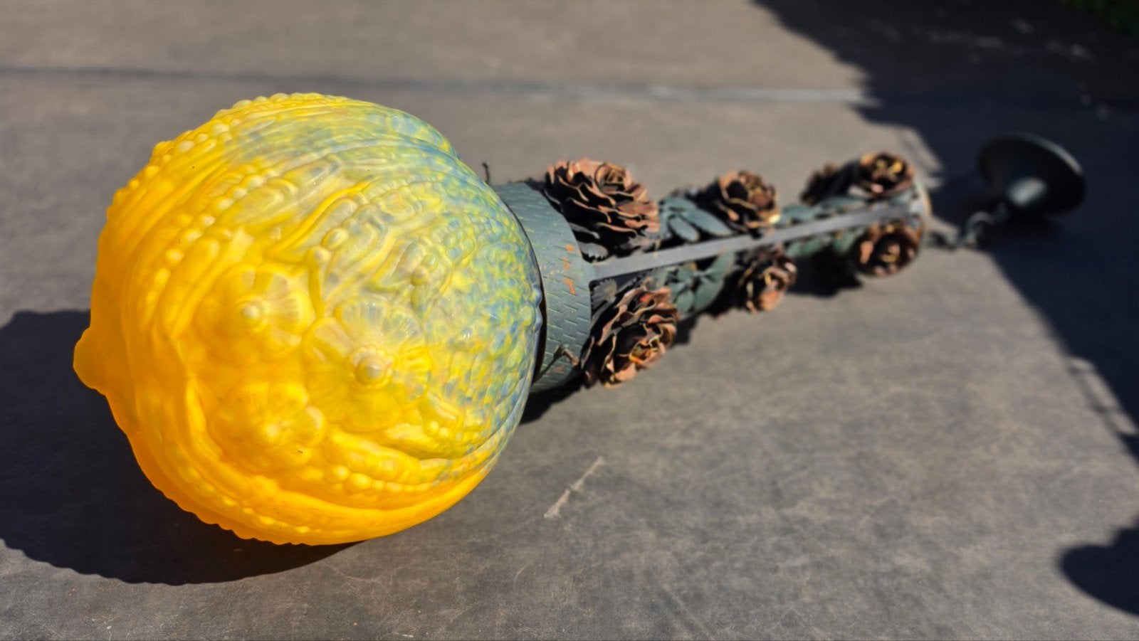 Marchand Art Deco hanglamp - Zeer bijzonder stuk!, Antiek en Kunst, Antiek | Lampen, Ophalen of Verzenden