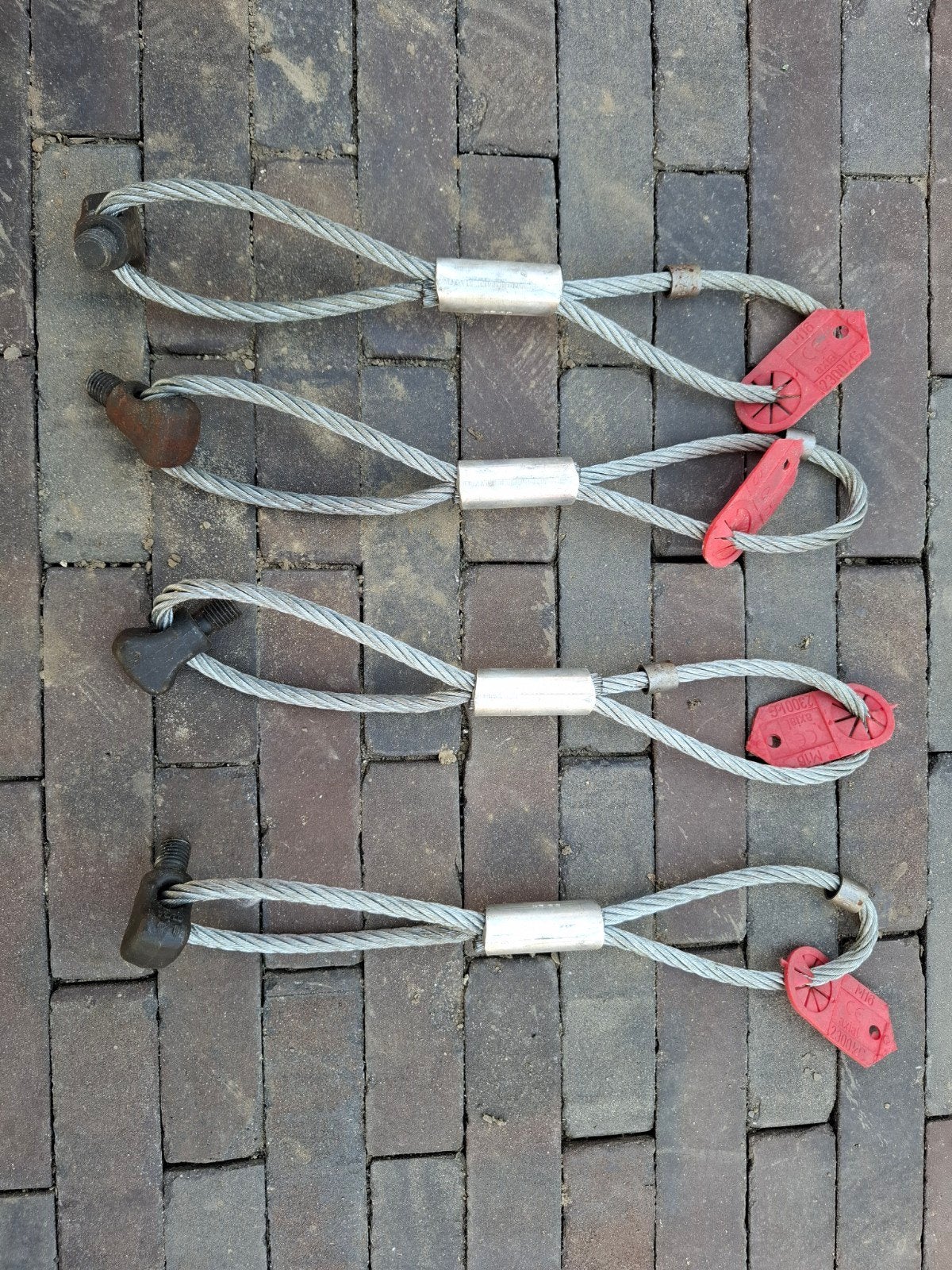 4x Staalkabel lussen M16 2300kg hijsogen, Ophalen of Verzenden, Gebruikt