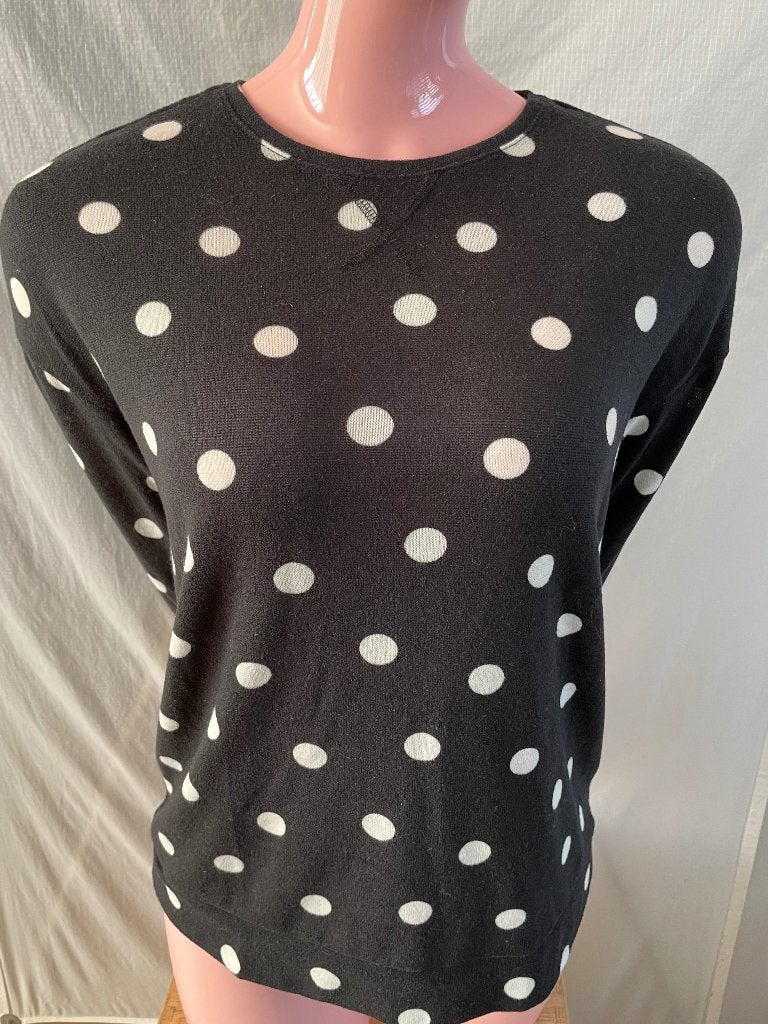C&A dames trui zwart met witte stippen, maat S, Kleding | Dames, Maat 38/40 (M), Zwart, Ophalen of Verzenden, Zo goed als nieuw