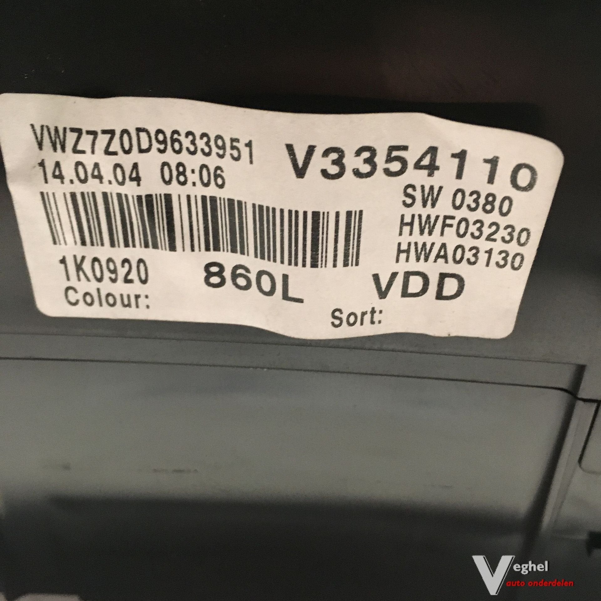 Vw Golf 5 2.0 TDI  Automaat 2004   Km Tellerklok, Auto-onderdelen, Gebruikt, -, -, Ophalen of Verzenden