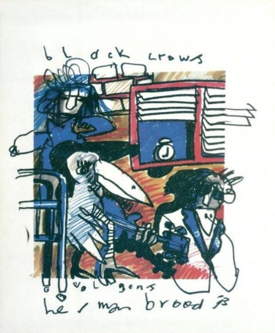 Black Crowes uit zeldzame 'Popserie' van Herman Brood., Rechthoekig Staand, Ophalen of Verzenden, Zo goed als nieuw, A1 t/m A3