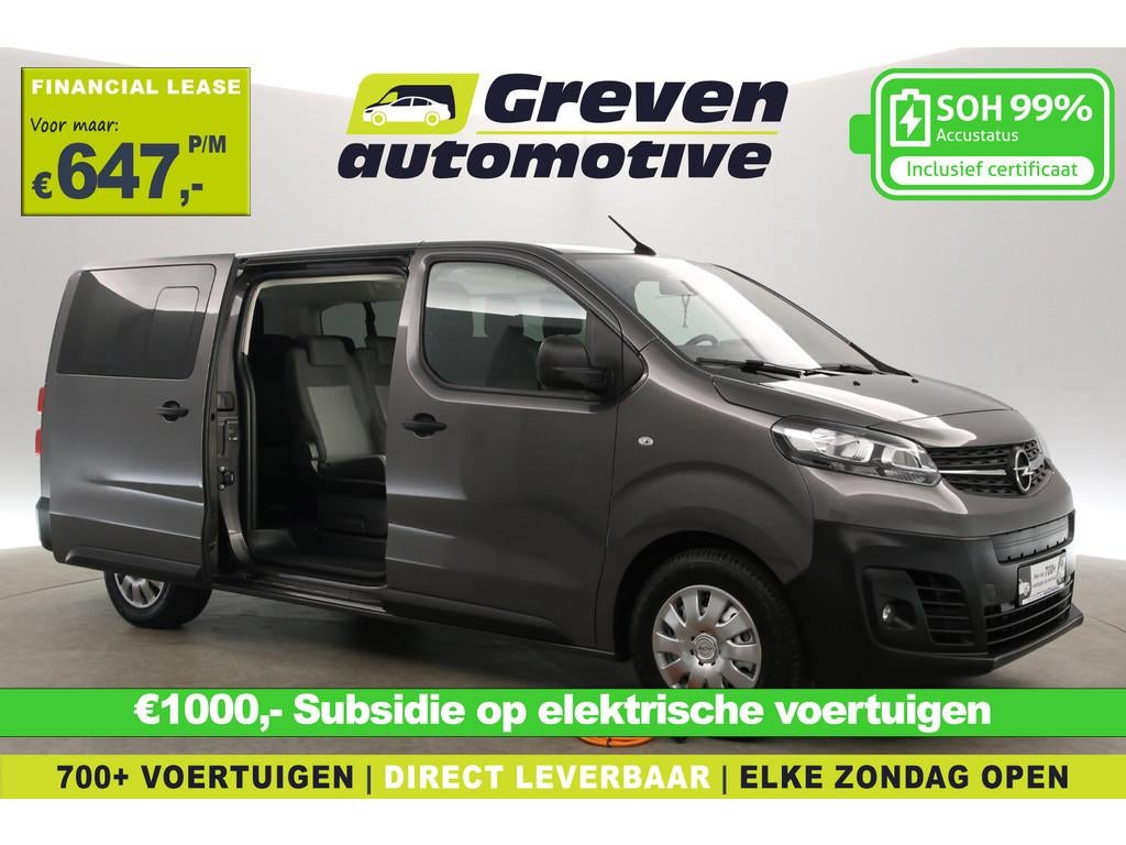 Opel Vivaro-e 75 kWh L3H1 | DC | 9 Zits | Snelladen | SOH 99, Auto's, Opel, Automaat, Overige carrosserieën, 1000 kg, Automatische klimaatregeling