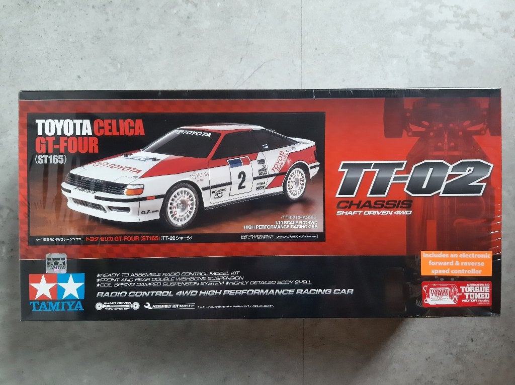Tamiya 58718 RC Toyota Celica GT-Four ST165 TT-02 Nieuw, Elektro, Nieuw, Ophalen of Verzenden, Schaal 1:10