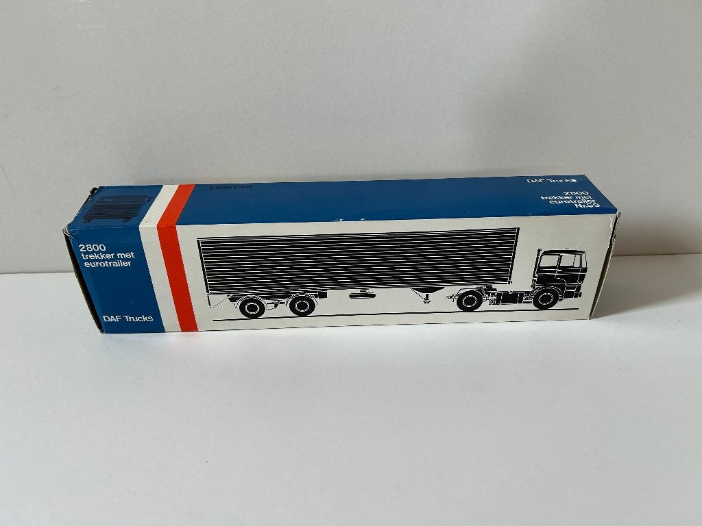 Lion Car DAF 2800  Blue Band, Ophalen of Verzenden, Zo goed als nieuw, Bus of Vrachtwagen, Lion Toys