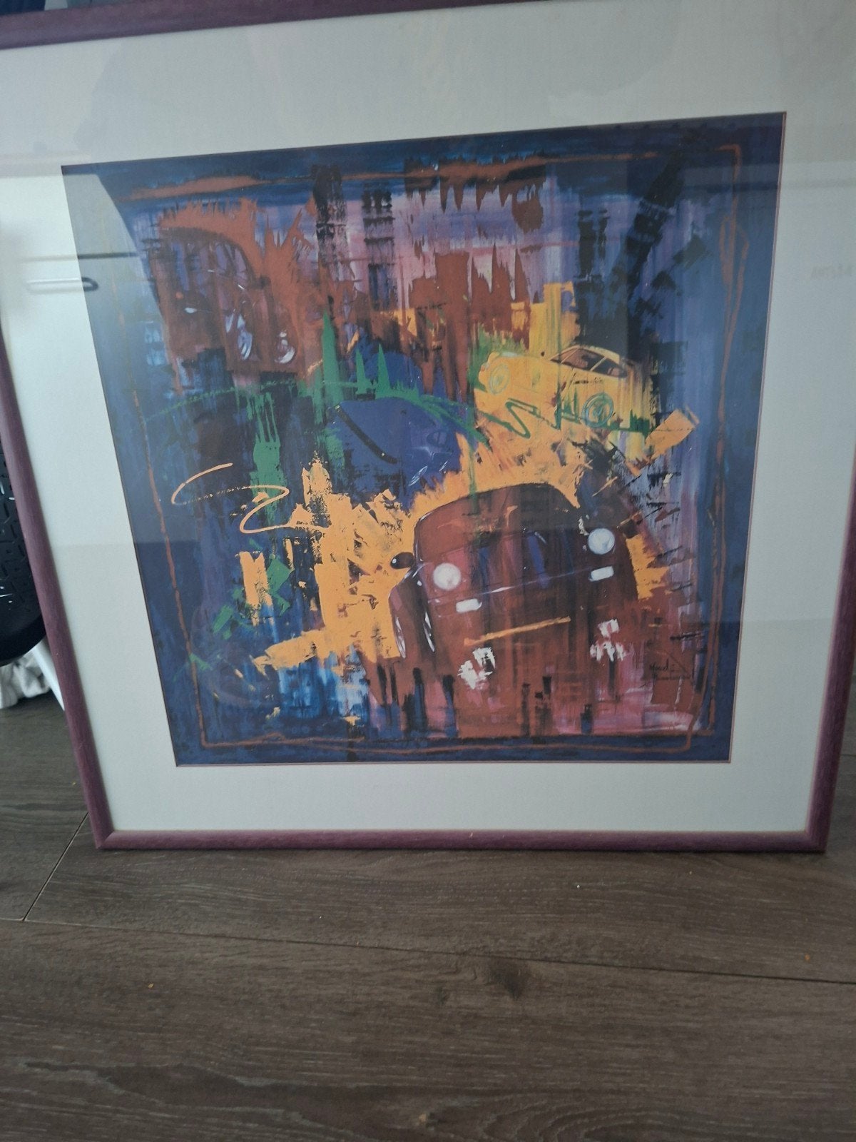 Exclusief schilderij porsche, Antiek en Kunst, Ophalen