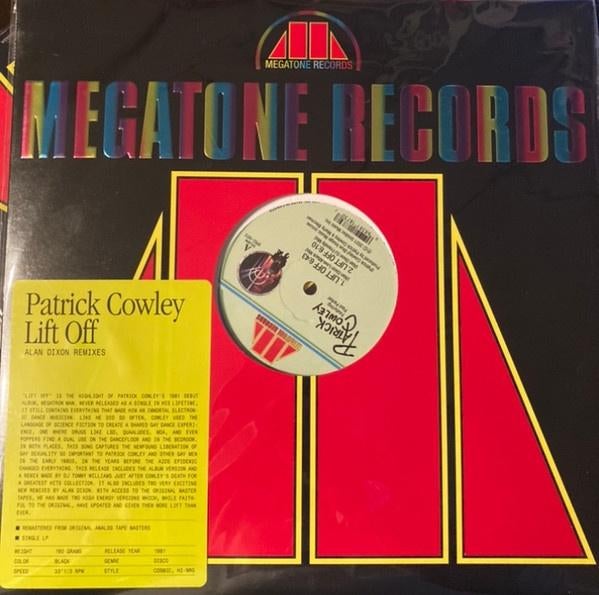 Patrick Cowley ft. P. Parker – Lift Off (Alan Dixon Remixes, Verzenden, Disco, 12 inch, Nieuw in verpakking