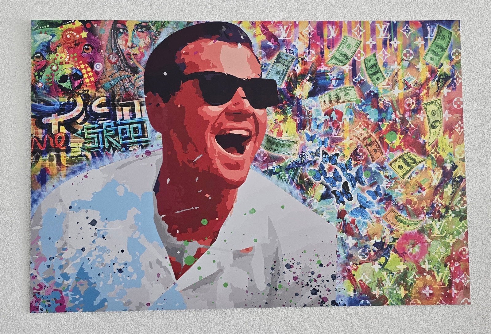 Dibond 120x80 The wolf of wall street. Leonardo DiCaprio., Ophalen