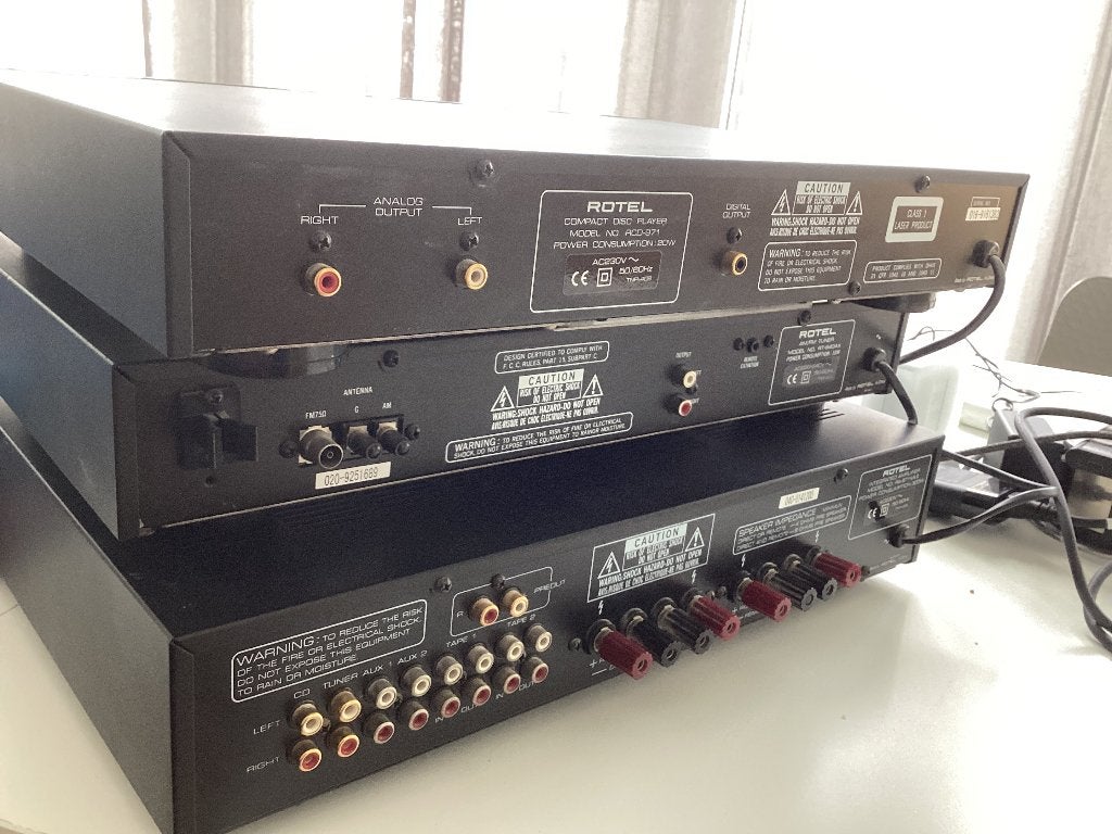 ROTEL hifi set, Losse componenten, Zo goed als nieuw, Tuner of Radio, Ophalen