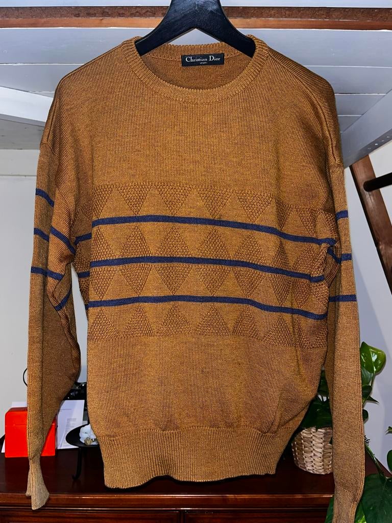 Christian Dior Vintage Wollen Trui Maat M, Ophalen of Verzenden, Zo goed als nieuw