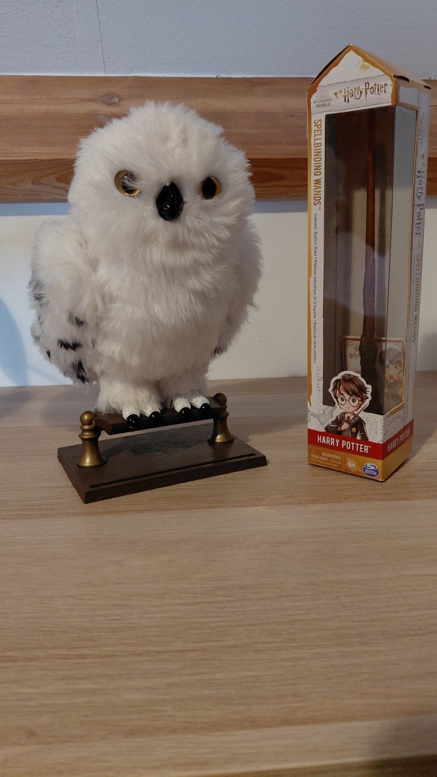 Harry Potter Hedwig Interactieve Uil en Toverstaf, Ophalen of Verzenden, Zo goed als nieuw