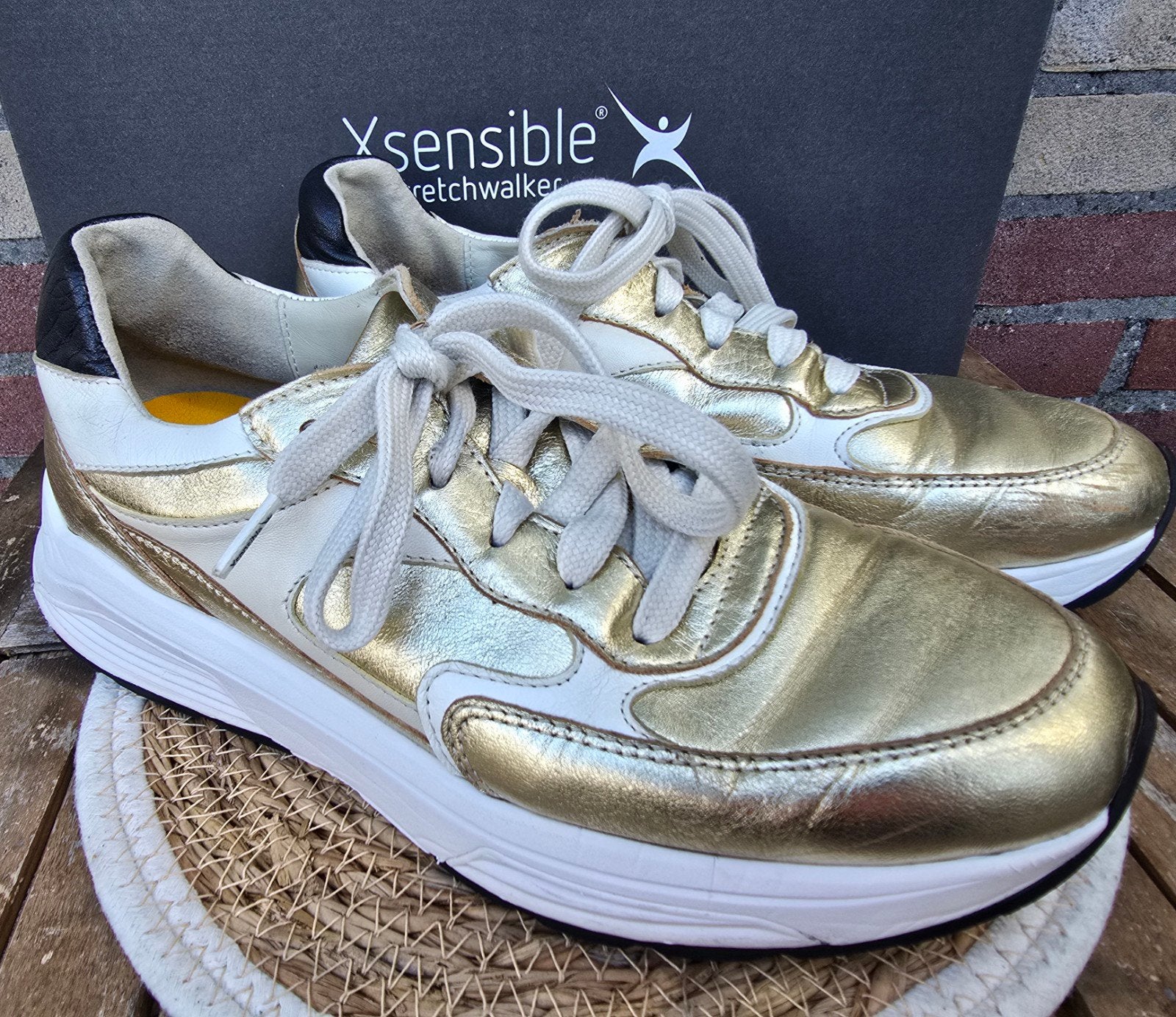 xsensible goud metallic maat 41, Xsensible, Overige kleuren, Ophalen of Verzenden, Sneakers of Gympen