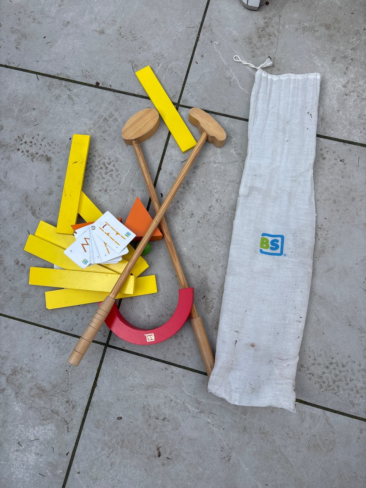 BS Toys Croquet Set - Houten Croquet Spel voor Buiten, Ophalen of Verzenden, Gebruikt