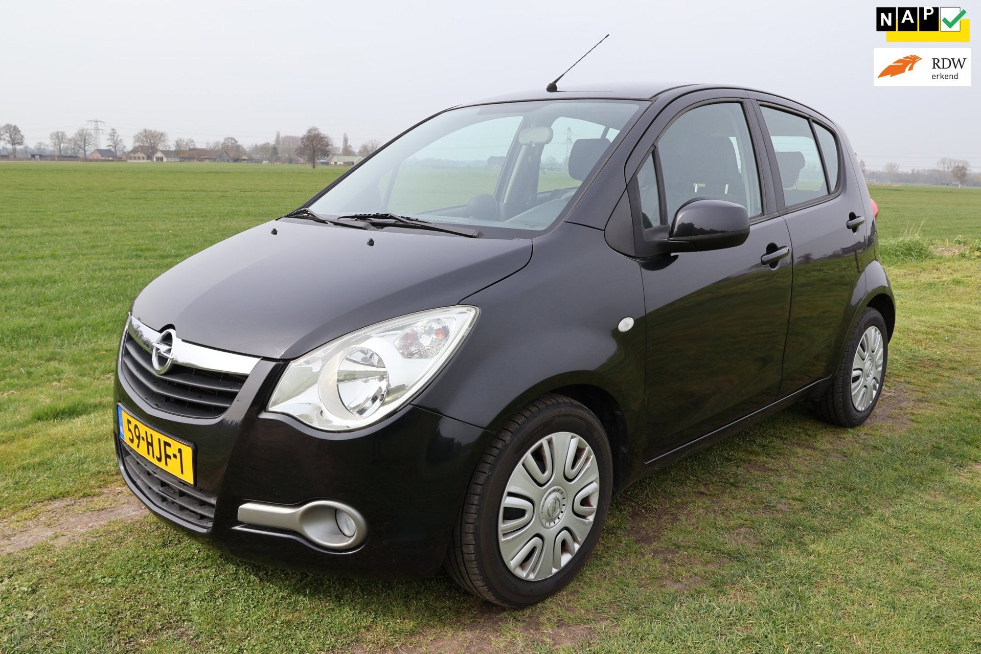 Opel Agila 1.0 Enjoy|Nieuwe APK!|Airco|Goed onderhouden|5drs, Stof, Gebruikt, Origineel Nederlands, Bedrijf