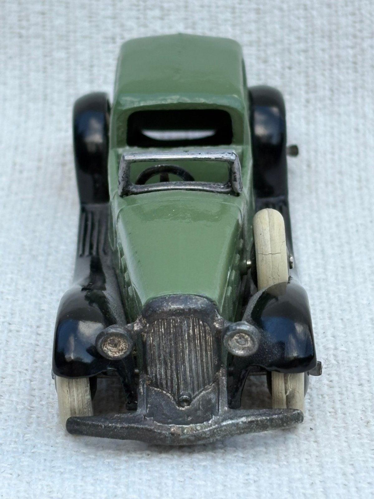 Zeer zeldzame pre-war Dinky Toys 24c Town Sedan – X-frame, Overige merken, Ophalen of Verzenden, Zo goed als nieuw, Bus of Vrachtwagen