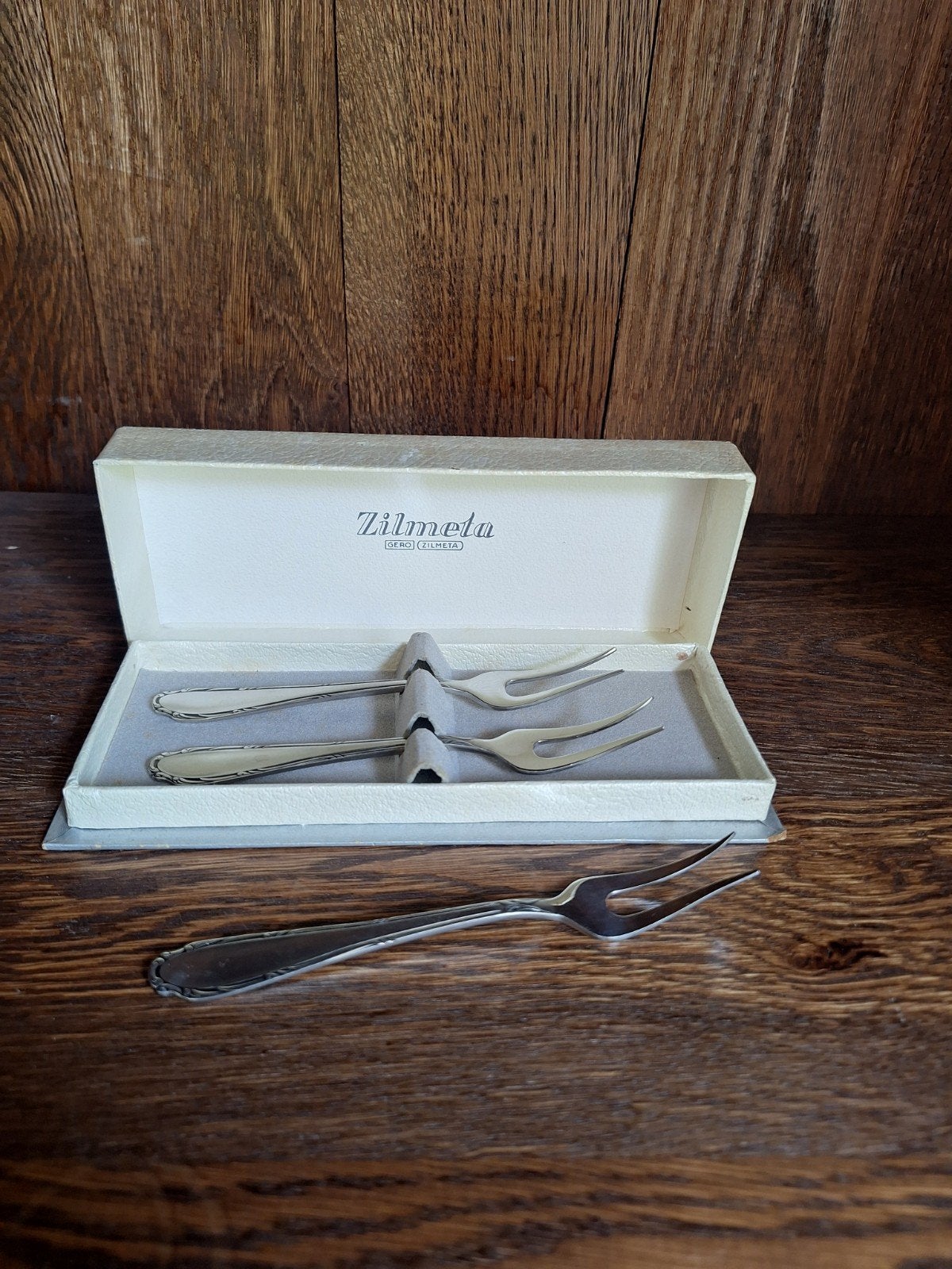 gebaks vork zilmeta, Antiek en Kunst, Ophalen of Verzenden
