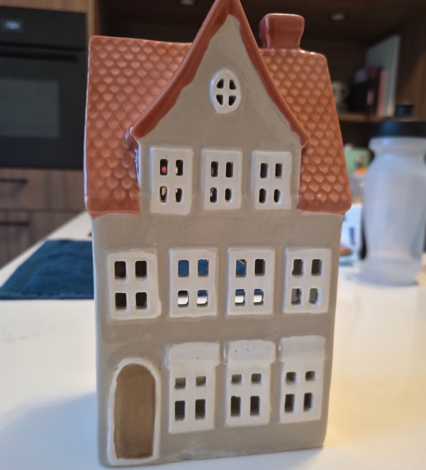 Nieuw XL Theelichthuisje 20 cm - Sfeervolle Decoratie, Huis en Inrichting, Meerkleurig, Nieuw, Ophalen of Verzenden, Landelijk