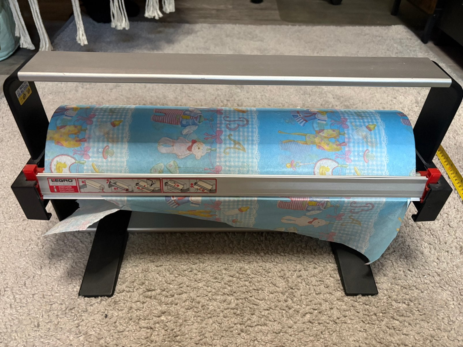 Legro papierrolhouder houder inpakpapier 50cm, Diversen, Cadeaupapier, Ophalen, Zo goed als nieuw