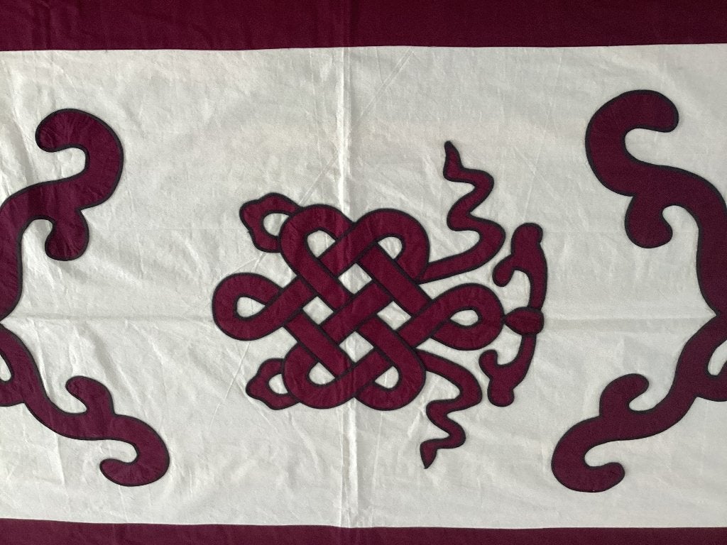 Tibetaans wandkleed handgemaakt, Tibet, Wanddecoratie, Textiel, Ophalen of Verzenden