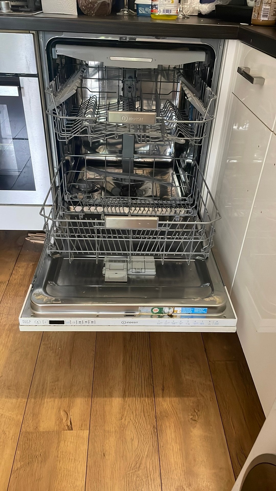 Inbouw Indesit Vaatwasser., Ophalen of Verzenden, Gebruikt, Inbouw, Minder dan 85 cm