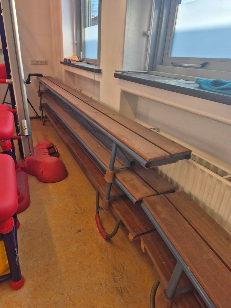 Turnbanken / Gymbanken - Set van 5, Sport en Fitness, Turnen, Gebruikt, Materiaal, Bruin, Ophalen