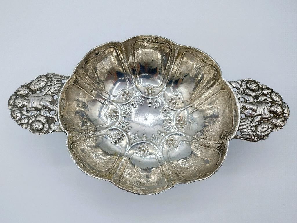 Zilveren brandewijnkom, Bolsward / Sneek, ca. 1740