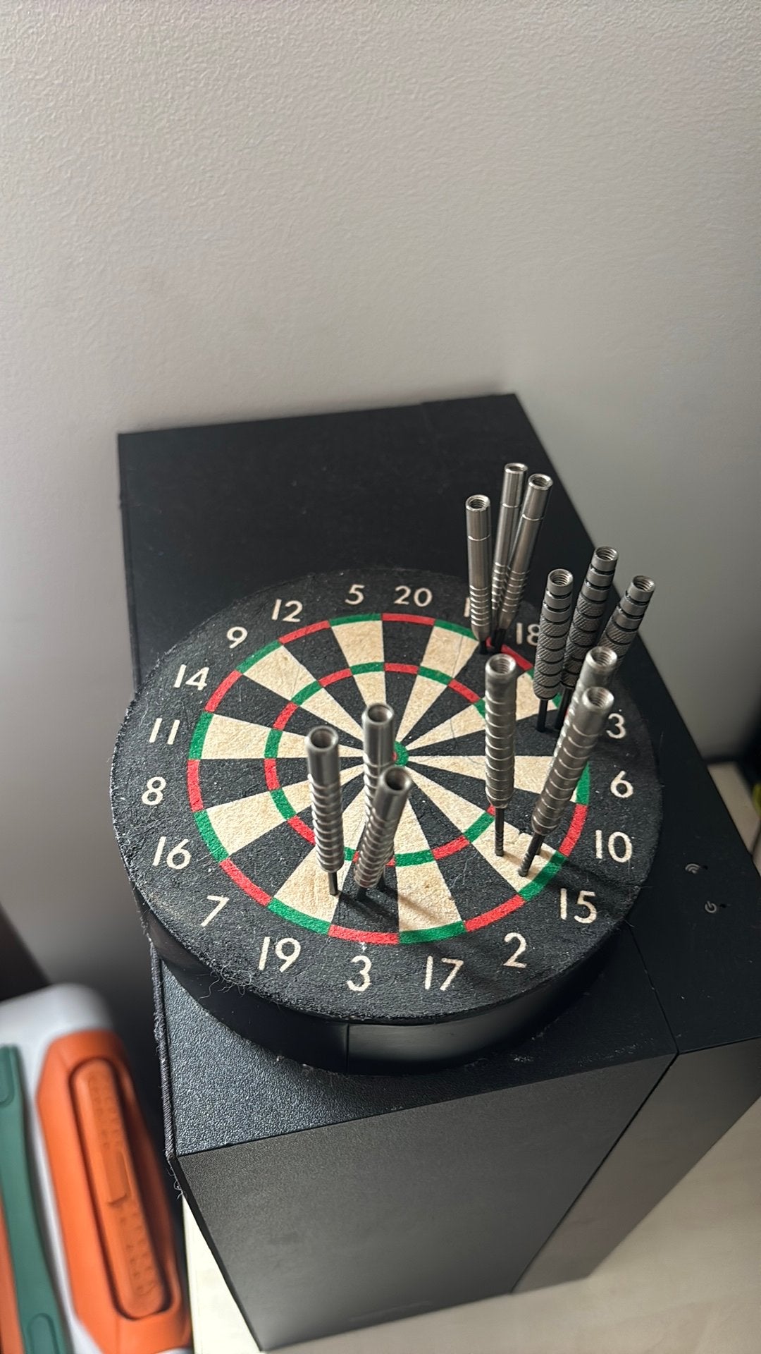 Mini dart dock sisal., Ophalen, Zo goed als nieuw, Dartbord