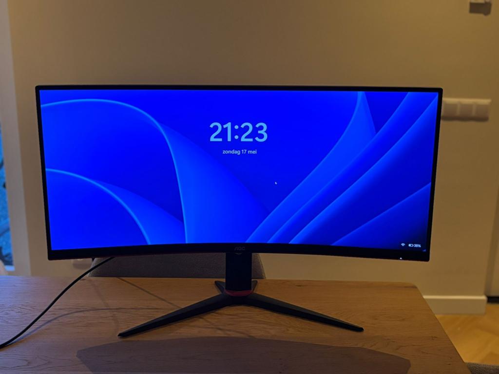AOC Gaming monitor 34 inch, Computers en Software, Monitoren, 101 t/m 150 Hz, Curved, VA, Zo goed als nieuw