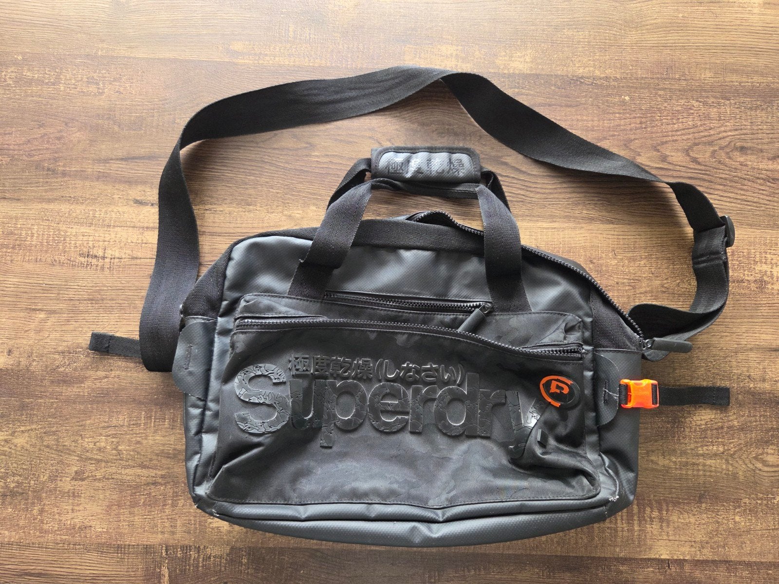 Schooltas laptoptas docententas Superdry Freeloader tas, Ophalen of Verzenden, Zwart