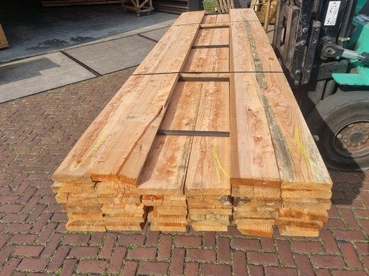 34 Douglas planken - fijnbezaagd 3.5x18.0 cm - nr: tp640, Ophalen, Nieuw, 250 cm of meer, Planken