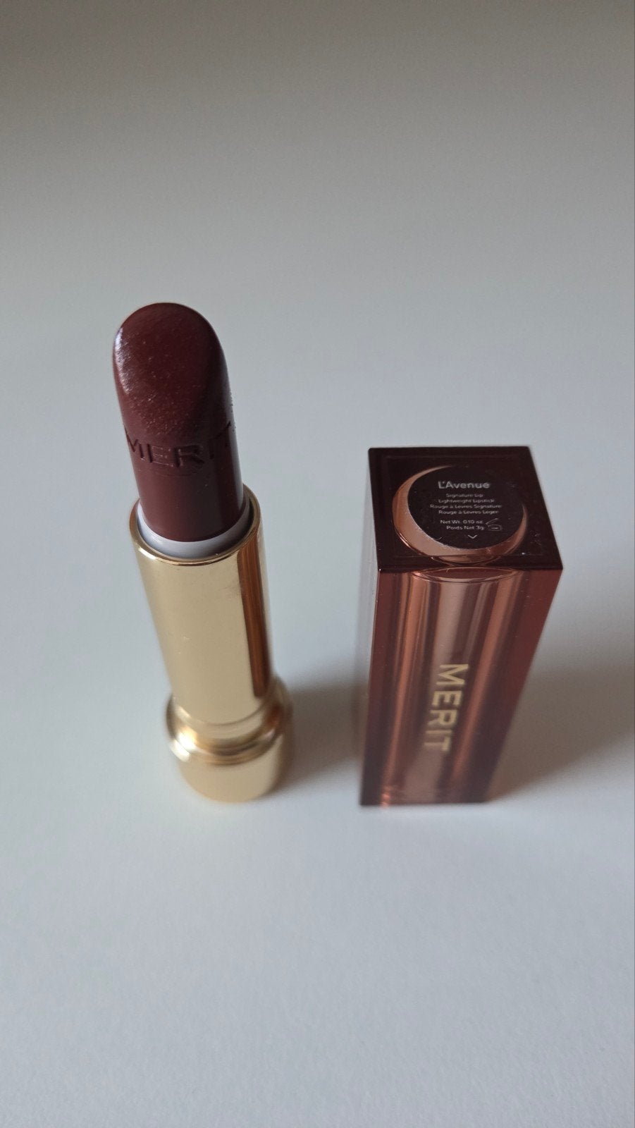 Merit Beauty make-up lipstick L'Avenue, Ophalen of Verzenden, Zo goed als nieuw, Lippen