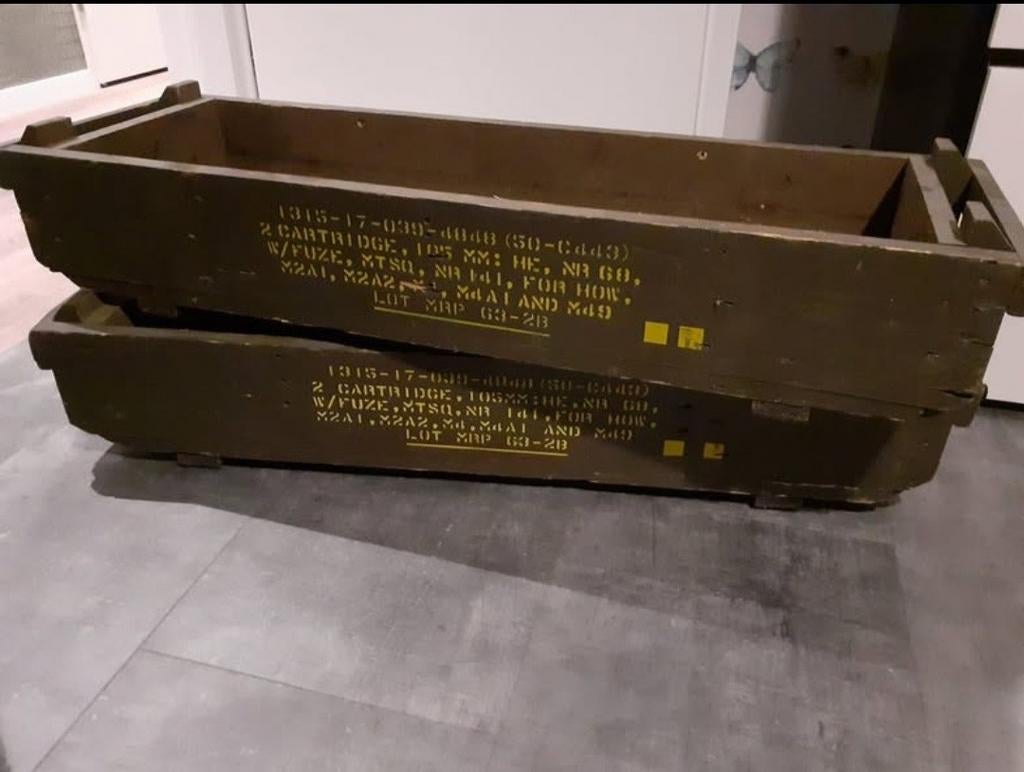 Legerkisten, munitiekisten, Ophalen, 100 tot 150 cm, Minder dan 50 cm, Minder dan 50 cm