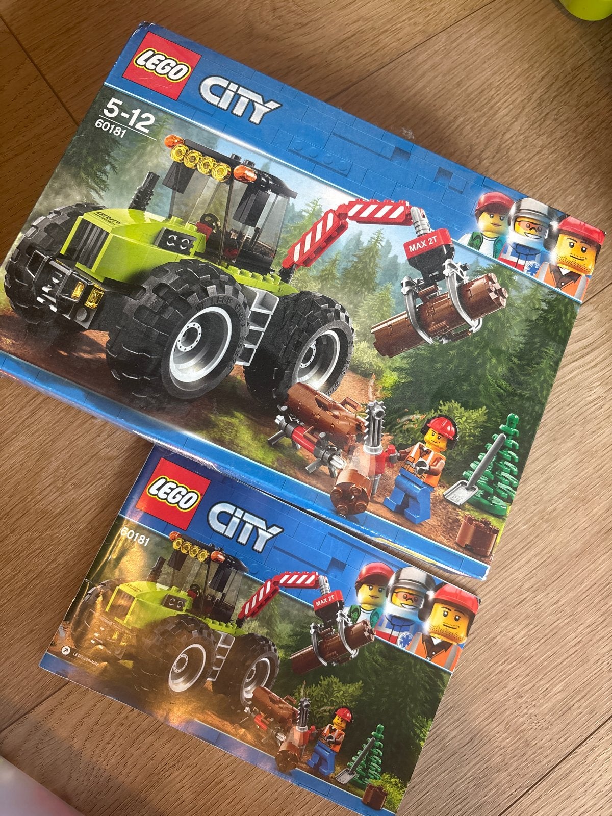 Lego City 60181 Bosbouwtractor met doos en boekje, Lego, Ophalen of Verzenden, Inclusief doos, Complete set