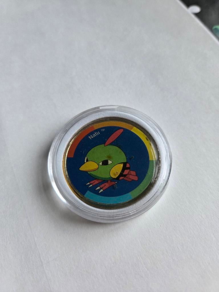 Pokémon Natu Coin 2001 TM Nintendo - Gotta Catch Em All, Ophalen of Verzenden, Zo goed als nieuw, Overige typen