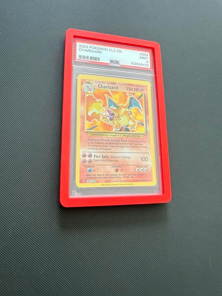 Charizard PSA9 POKEMON SLAB Engels., Ophalen of Verzenden, Nieuw, Losse kaart