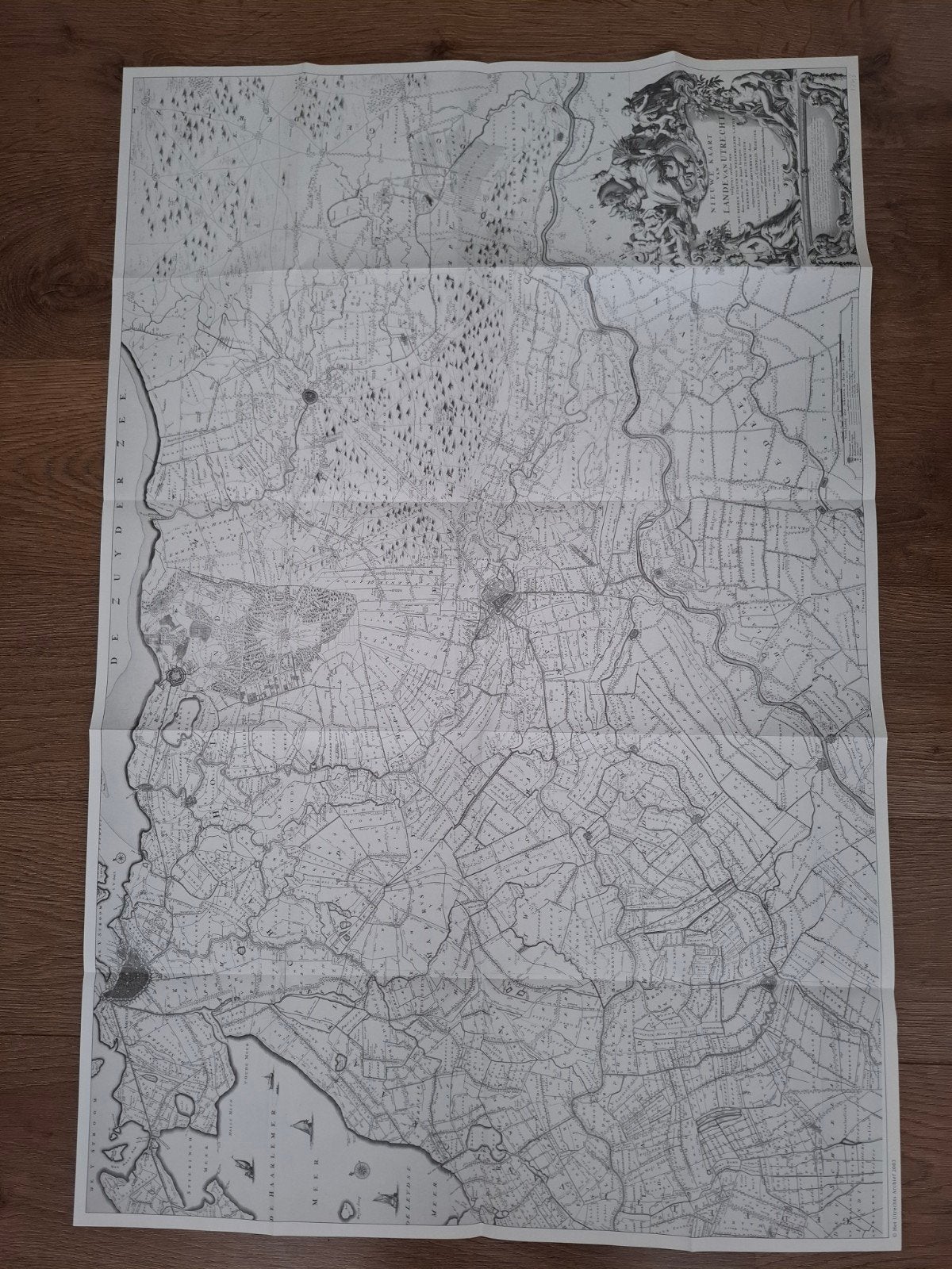 Utrecht 1743, Ophalen of Verzenden, 1800 tot 2000, Nederland, Landkaart