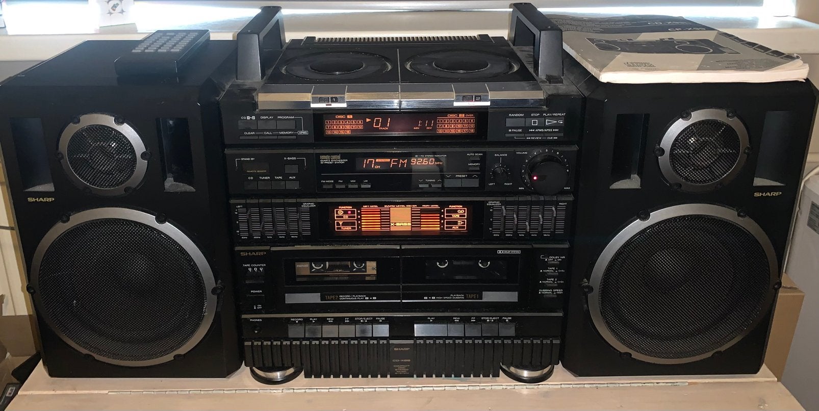 SHARP CD-X99H, Audio, Tv en Foto, Ophalen, Zo goed als nieuw