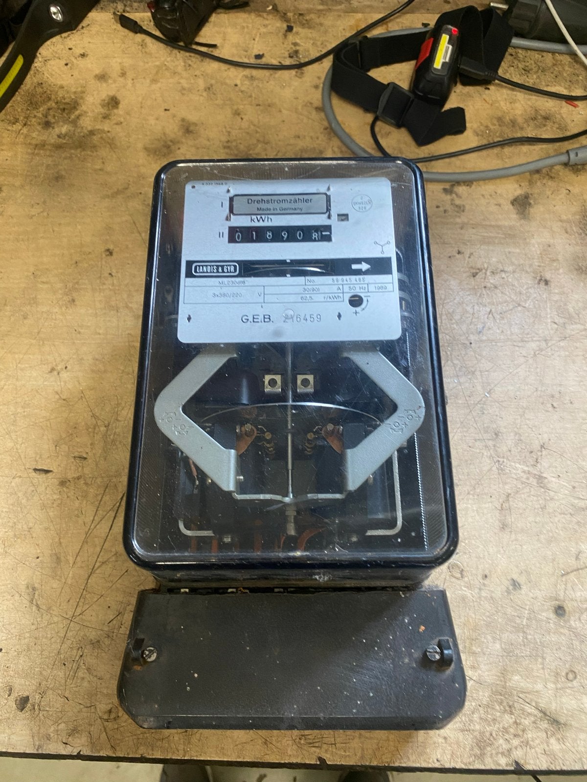 3-fase kWh meter - Landis & Gyr - Gebruikt, Doe-het-zelf en Verbouw, Ophalen of Verzenden, Gebruikt, Overige merken, Overige typen
