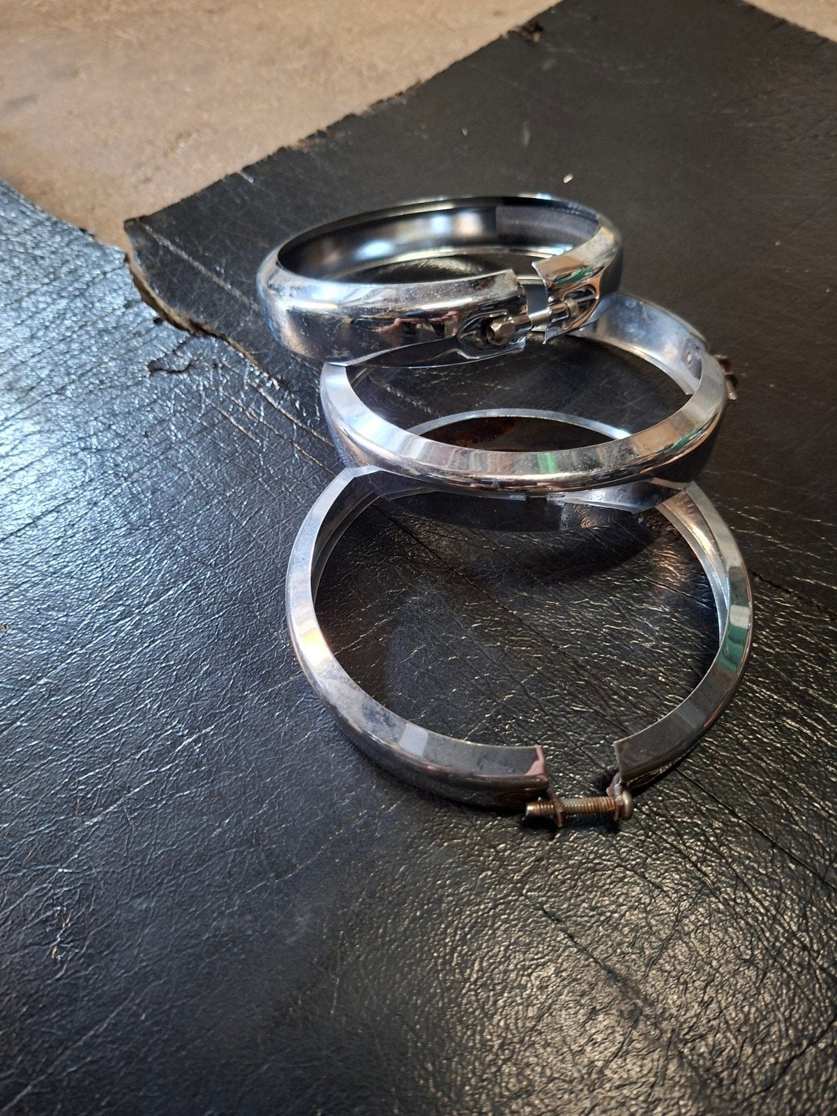 harley Chromen Passinglamp Ringen 12,5cm, Ophalen, Gebruikt