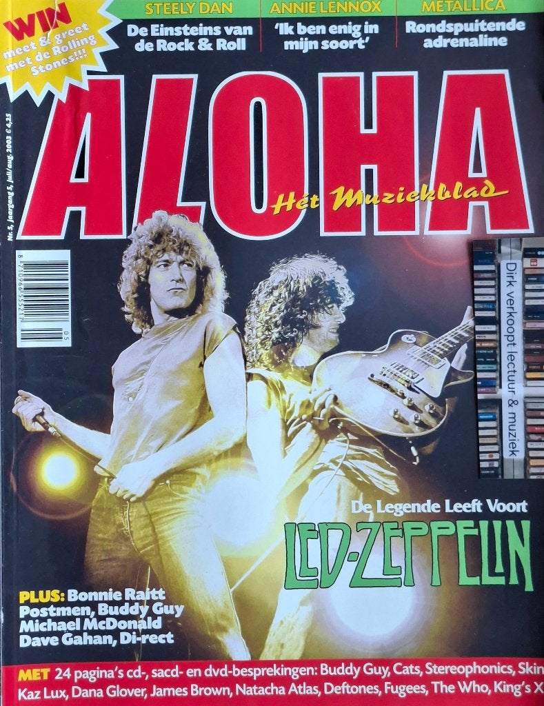 Aloha nr 5, 2003; Led Zeppelin, Di-Rect, Postman, Buddy Guy, Ophalen of Verzenden, Gebruikt, Boek, Tijdschrift of Artikel