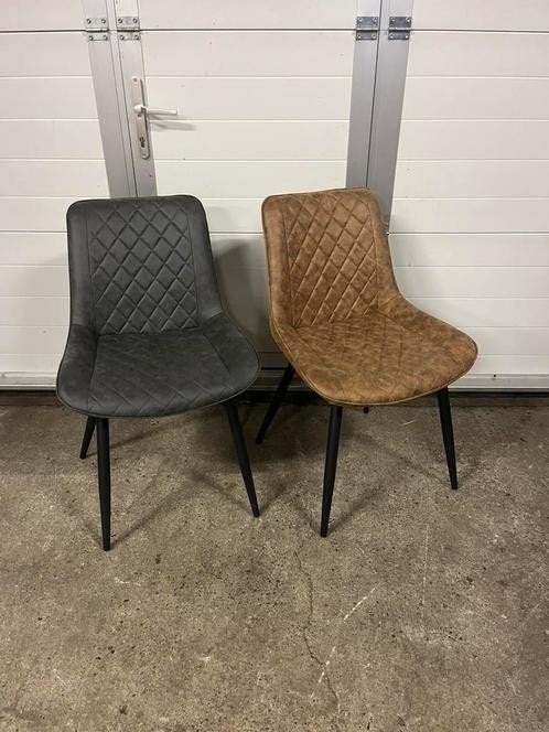 26 stuks Luxe Mircoleder horeca stoelen bistro, Huis en Inrichting, Stoelen, Ophalen, Zwart, Zo goed als nieuw, Vijf, Zes of meer stoelen