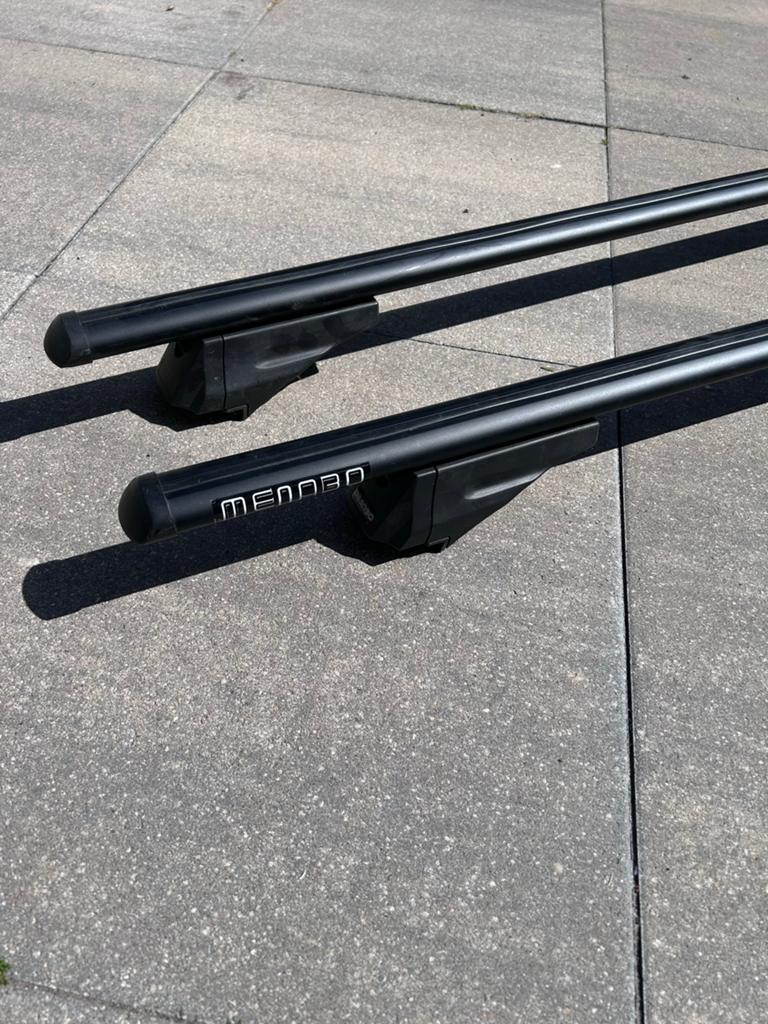 Menabo dakdragers voor open dakrails (o.a. Skoda Superb ), Auto diversen, Dakdragers, Zo goed als nieuw, Ophalen of Verzenden
