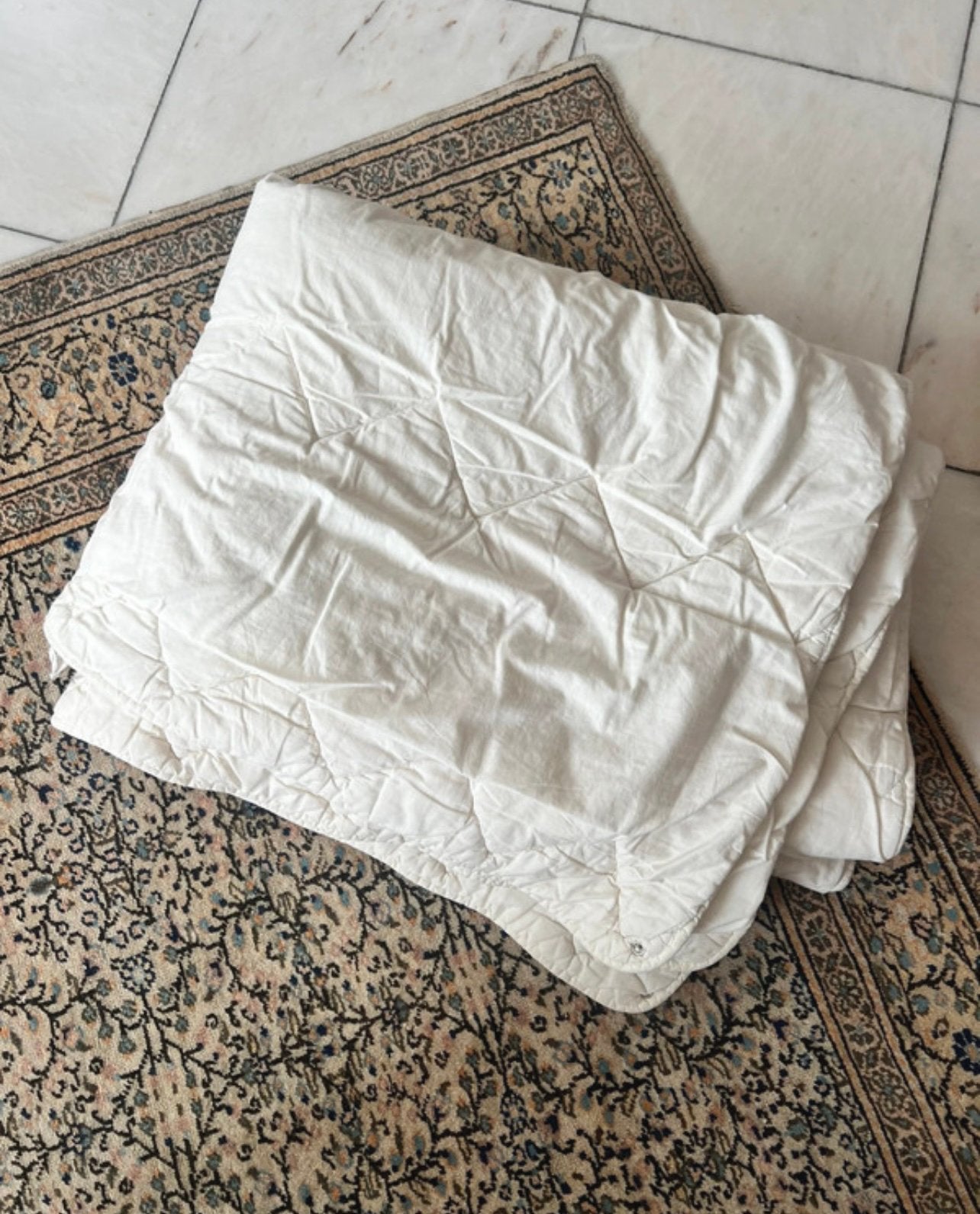 Duvet Wool 100% baumwolle, Eenpersoons, Wit, Ophalen of Verzenden, Deken of Dekbed