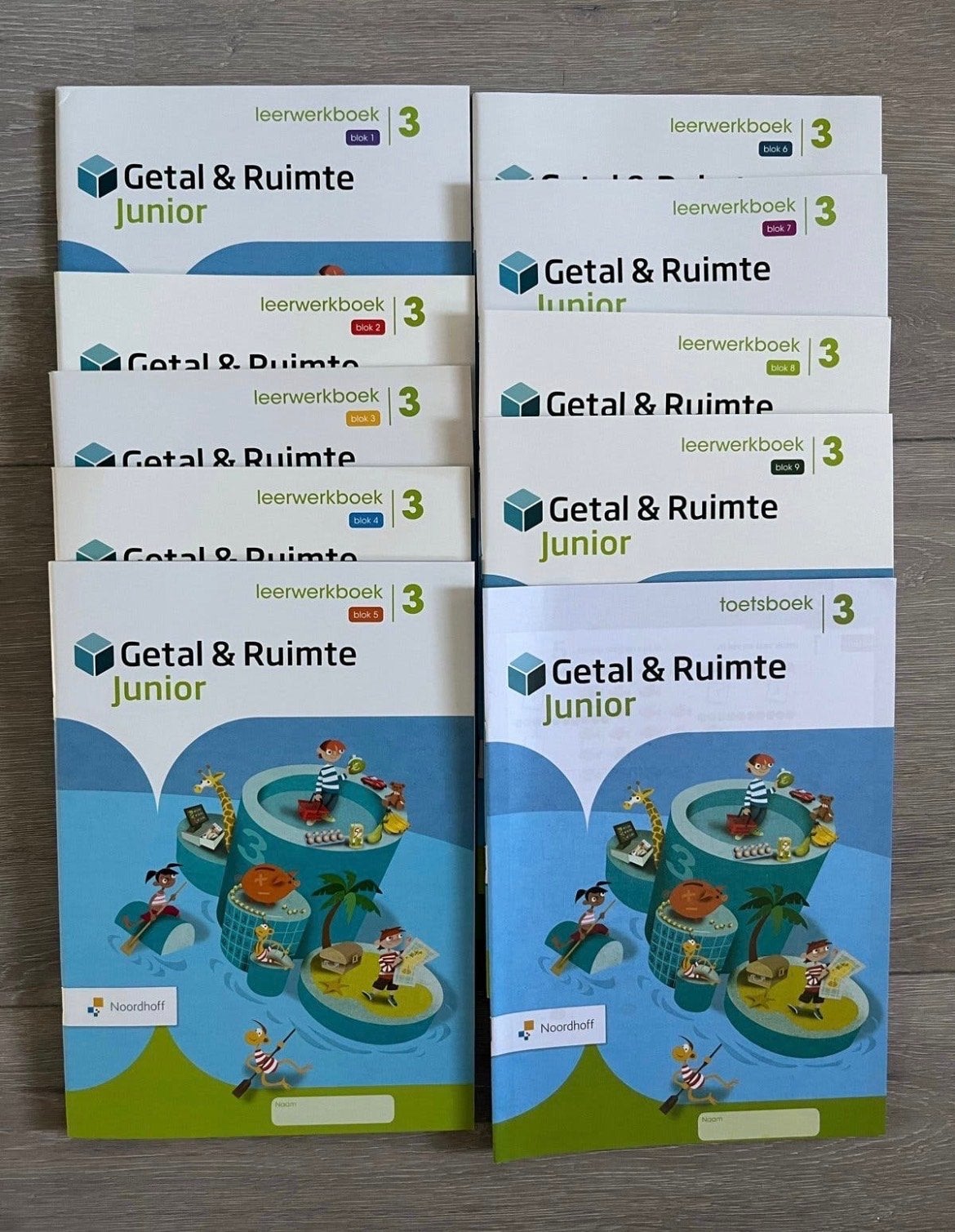 Getal & Ruimte Junior Leer- en Toetsboeken Groep 3, Boeken, Ophalen of Verzenden, Zo goed als nieuw, Overige niveaus, Wiskunde A