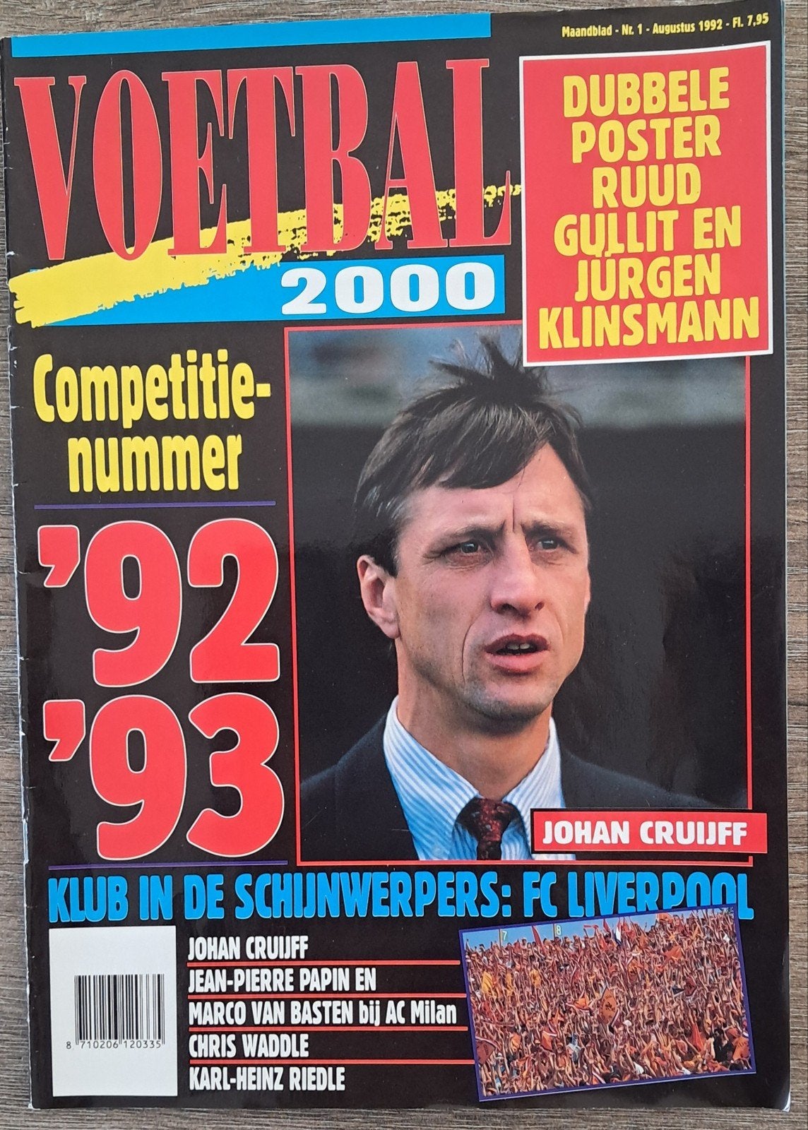 Voetbal 2000 Magazine - Johan Cruijff Trainer van de Eeuw, Verzamelen, Sportartikelen en Voetbal, Ophalen of Verzenden, Ajax