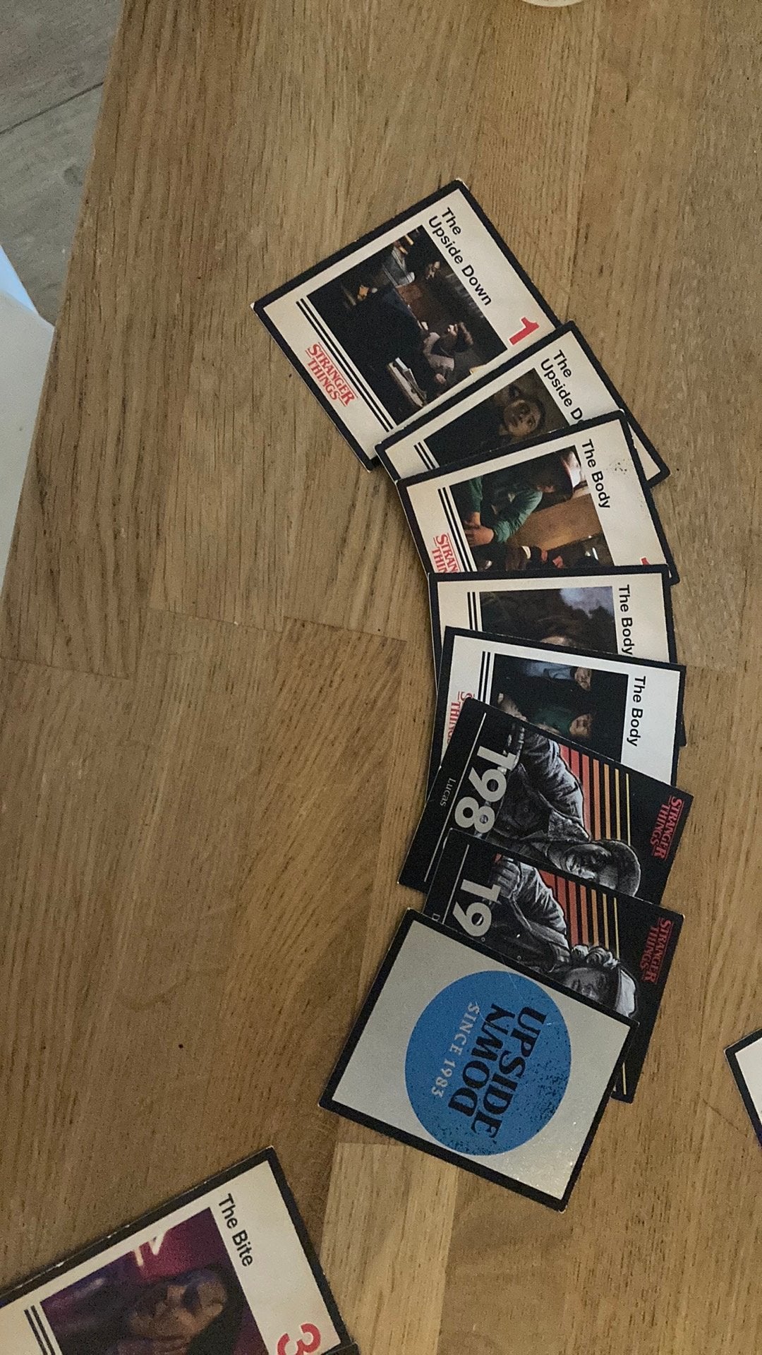 Stranger things Panini kaarten RUILEN, Ophalen of Verzenden, Zo goed als nieuw, Losse kaart, Foil