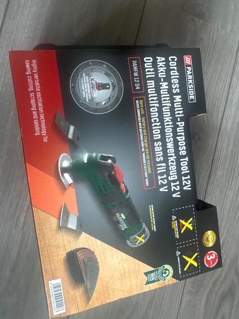 Parkside Multitool 12V Accu zonder accu en zonder lader, Ophalen of Verzenden, Nieuw
